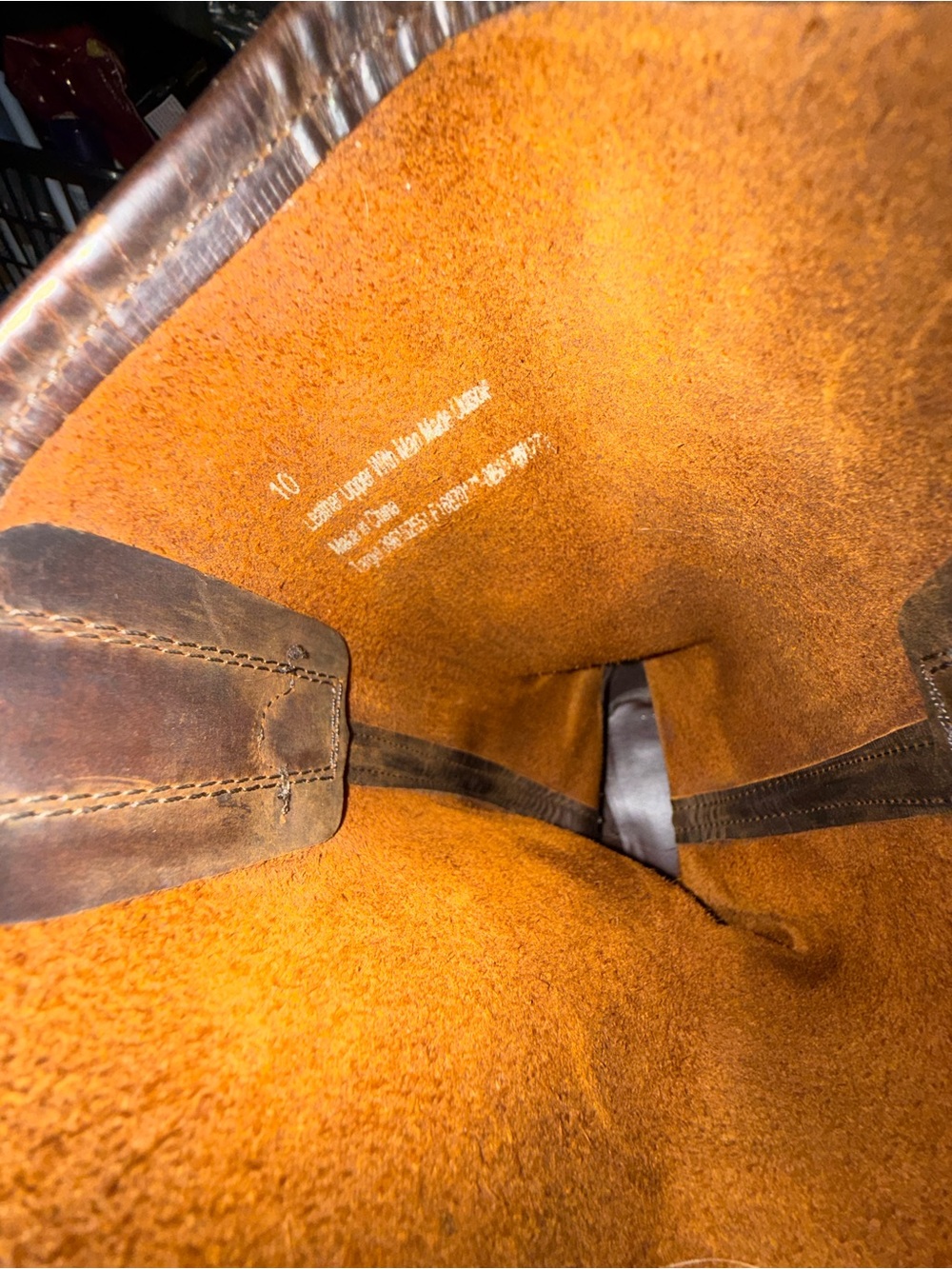 Women's Brown Leather Harness Heeled Boots - Picture 8 of 12